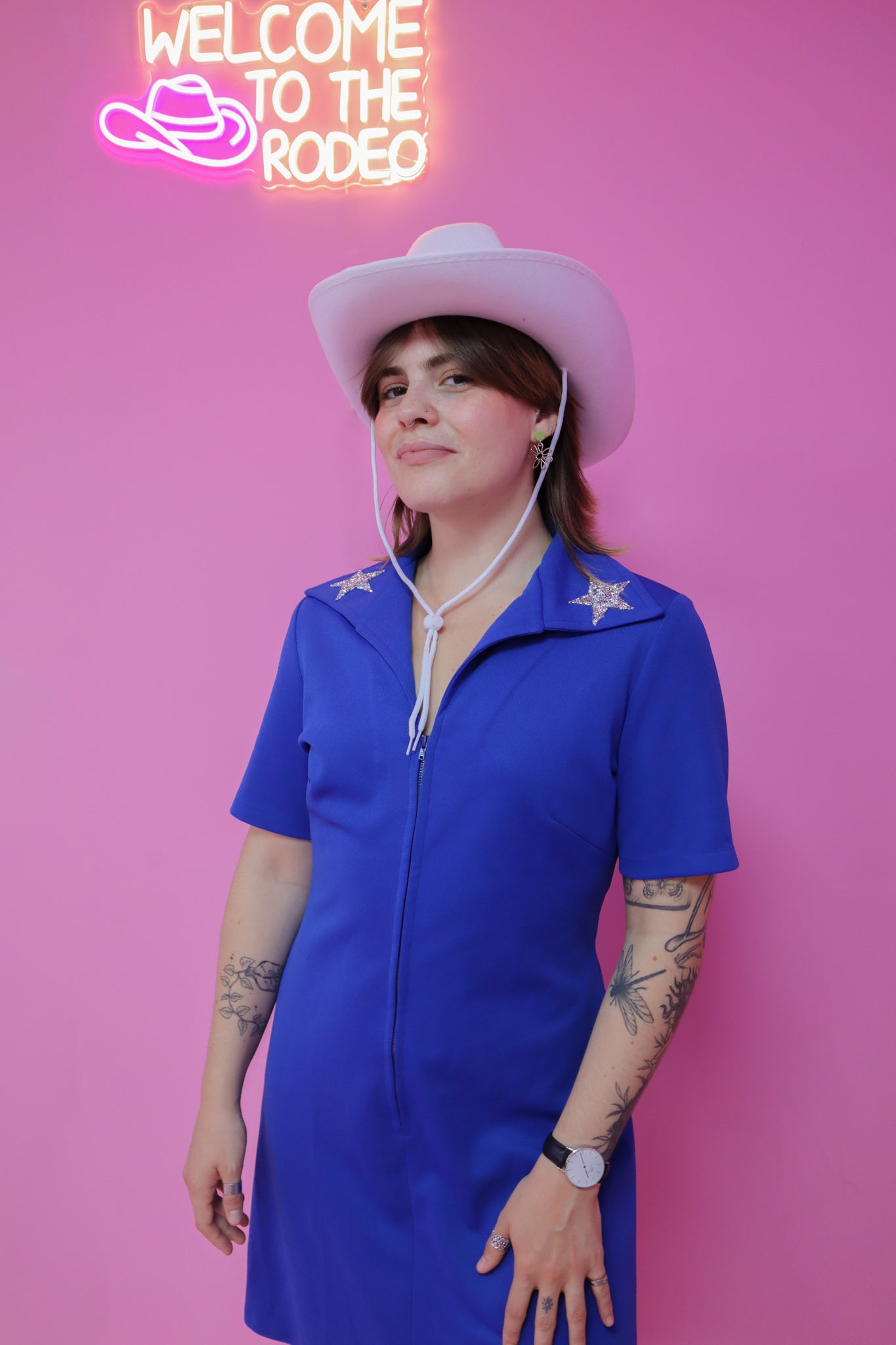 Blue vintage rodeo dress