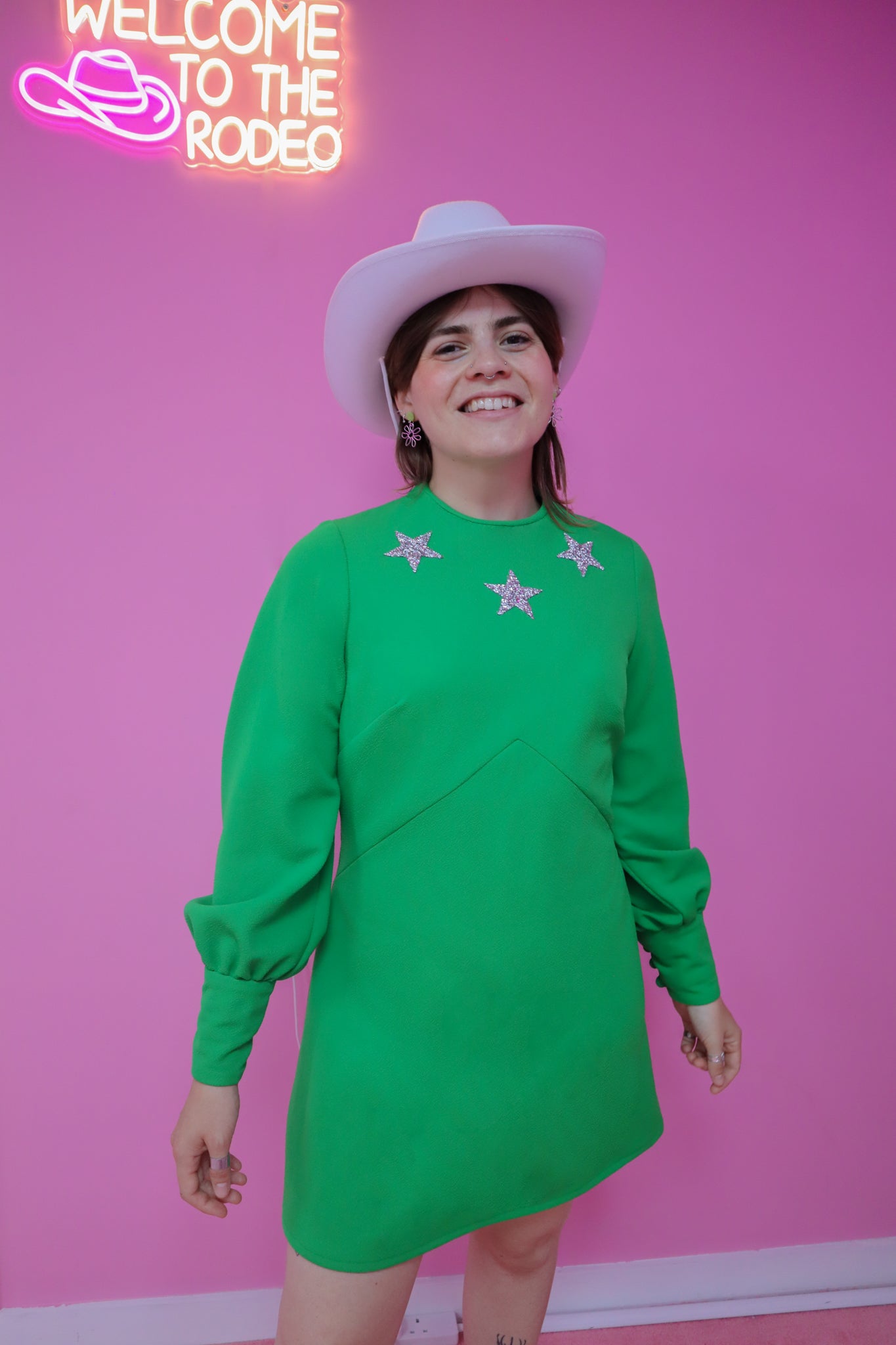 Green vintage Rodeo dress