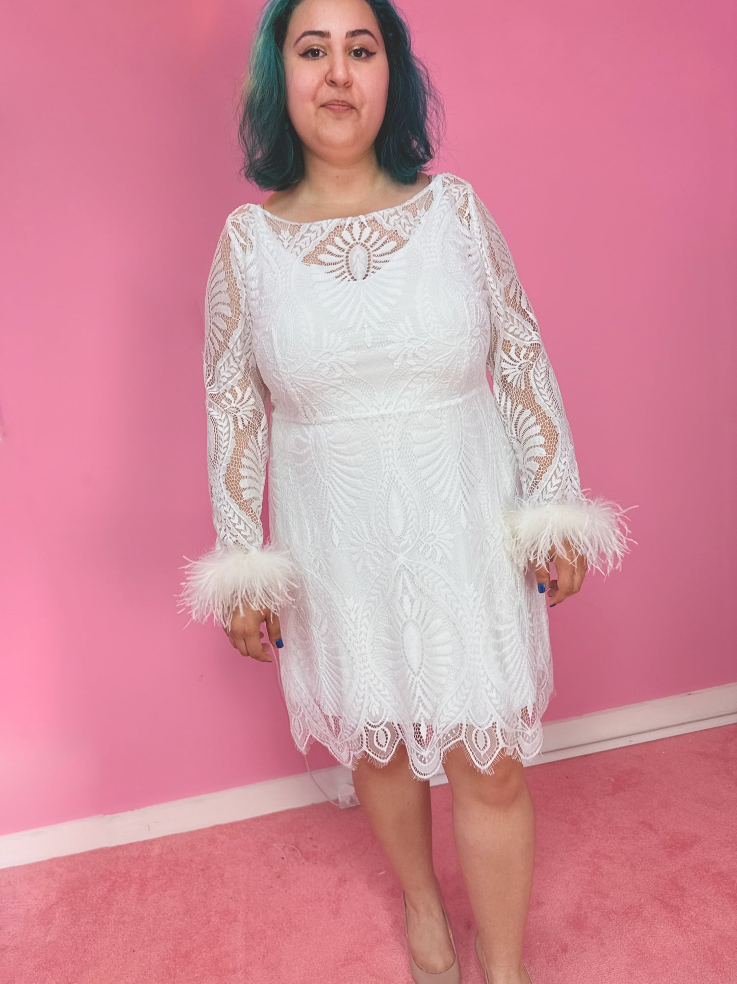 Mini Moonstone lace dress