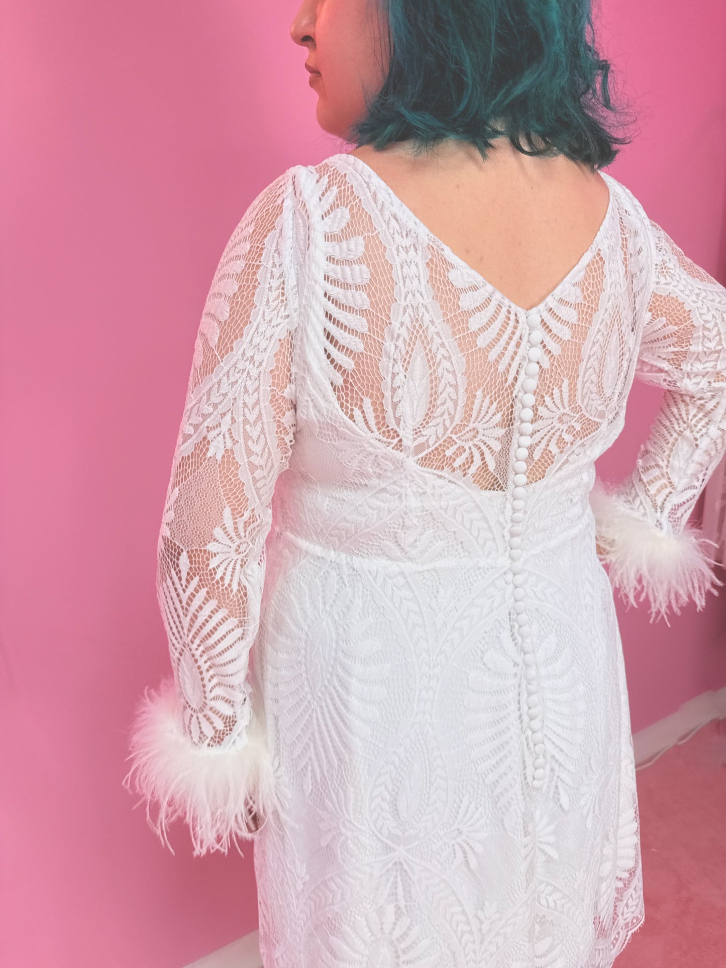 Mini Moonstone lace dress
