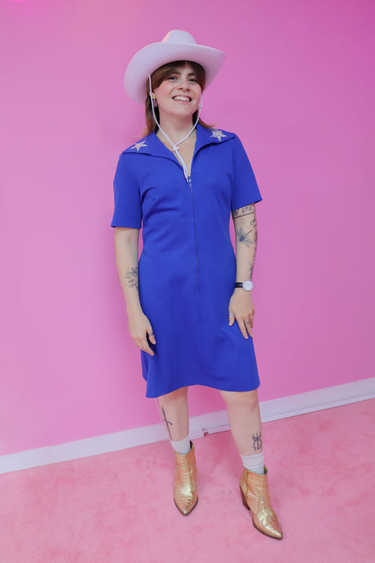Blue vintage rodeo dress