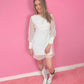 Vintage lace high low wedding dress