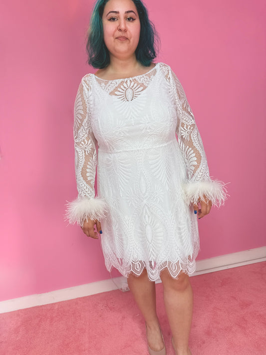 Mini Moonstone lace dress