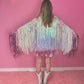 Iridescent Sequin fringe jacket