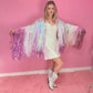 Iridescent Sequin fringe jacket