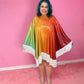 Rainbow Citrus sequin Poncho
