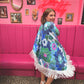 Floral Sequin Poncho size