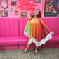 Rainbow Citrus sequin Poncho