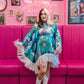 Floral Sequin Poncho size