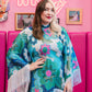 Floral Sequin Poncho size